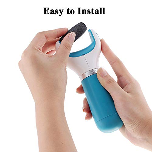 [Set de 10]Rugosos Rodillos Lijadores para Recambio,2 Tipos de Rugosidad,Compatible Con Scholl Velvet Smooth Diamond Crystals/Lima Electrónica Velvet Smooth Wet&Dry