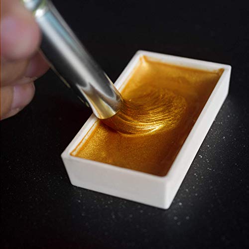 Set de 40 Acuarelas Japonesas Komorebi - Colores de Acuarela Profesional, para Artistas Principiantes y Consagrados - Juego de Pinturas de Alta Pigmentación, con Neón y Metalizados