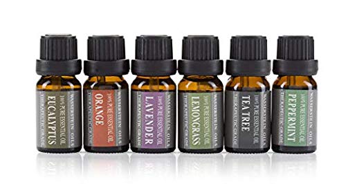 Set de aceites esenciales puros para aromaterapia de Wasserstein (Parte superior 6)