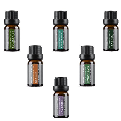 Set de aceites esenciales puros para aromaterapia de Wasserstein (Parte superior 6)