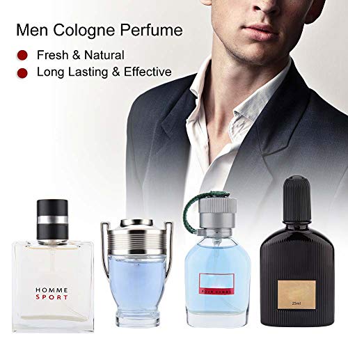 Set de fragancias para hombres, 4 x 25ml Gentleman Liquid Perfume Perfume de larga duración Spray natural Navidad Acción de gracias Cumpleaños San Valentín Set de regalo