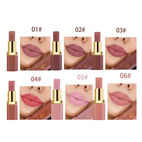Set de lápiz labial mate Fashion de 12 colores, bálsamo labial hidratante mate, duradero, mantener un hermoso maquillaje, agregar un sentido de la moda, adecuado para salidas y fiestas