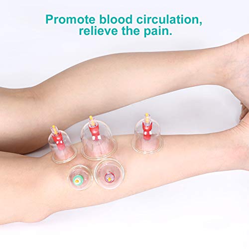 Set de ventosas de alta calidad médicas con imán terapéutico, 12 vasos con bomba de vacío y válvula, auto-tratamiento masajeador para dolor de espalda, celulitis, cara, adelgazamiento, abdomen