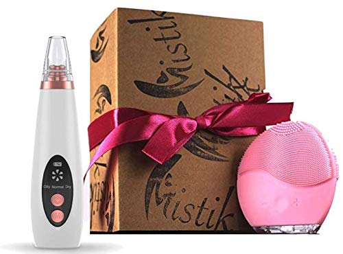 SET LIMPIEZA FACIAL SUCCIONADOR DE POROS MAS CEPILLO DE LIMPIEZA FACIAL SONICO QUITA ESPINILLAS Y PUNTOS NEGROS