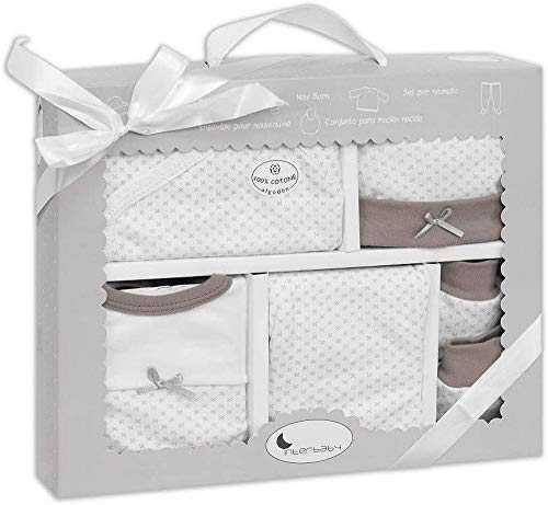 Set Primera Puesta 5 Piezas Beige - Regalos Bebés MINDOO