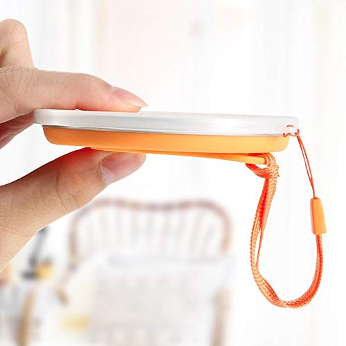 Seully 2 Piezas Copa Plegable de Silicona, Taza de Camping/Taza de Viaje/Taza de Agua Portátil, Taza Ligera de 270 ml de Mayor Capacidad con Tapa, Senderismo y Oficina para Acampar al Aire Libre