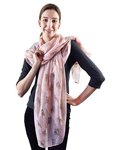 SEW ELEGANT NUEVO Bufanda de estampado de perro Chihuahua para mujer