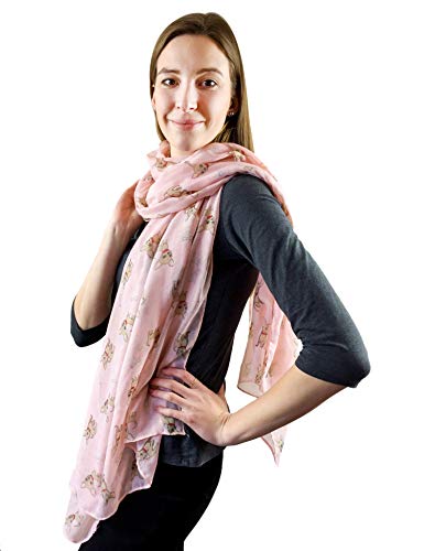 SEW ELEGANT NUEVO Bufanda de estampado de perro Chihuahua para mujer