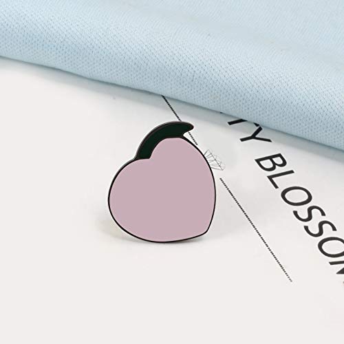 SFFSMD - Pines de frutas con dibujos animados de melocotón, limón, plátano, arándano, aguacate, broche de botón kawaii, chaquetas de solapa esmalte Pin de joyería para niños (color metal: aguacate)