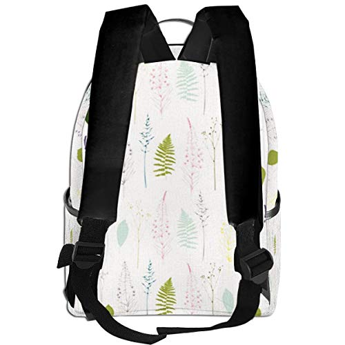 SGSKJ Mochila Tipo Casual Mochila Escolares Mochilas Escolar Estilo Impermeable para Viaje de Ordenador Portátil para Hombre Mujer Flor de Fireweed Eneldo Hinojo
