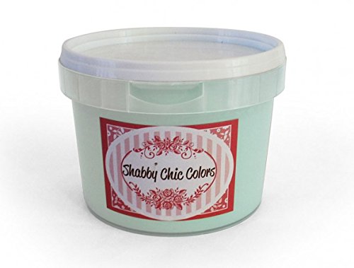 Shabbychiccolors – Peinture à la craie, style shabby chic, haute couvrance – Couleur vert oxyde 44 – 500 ml