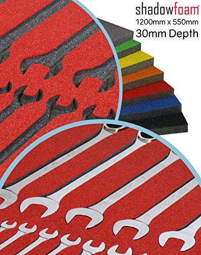 Shadow Foam - Rojo - Organizador para la caja de herramientas | Pieza de esumpa (30mm)