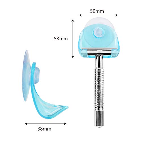 Shaver - Soporte para maquinilla de afeitar con ventosa de plástico PP para almacenamiento de maquinillas de afeitar