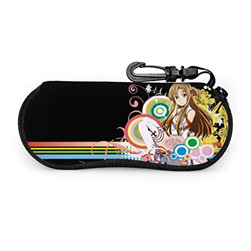 sherry-shop Sword Art Online - Gafas de sol multiusos suaves con clip para cinturón, estuche de neopreno ultraligero con cremallera, 17 cm × 8 cm