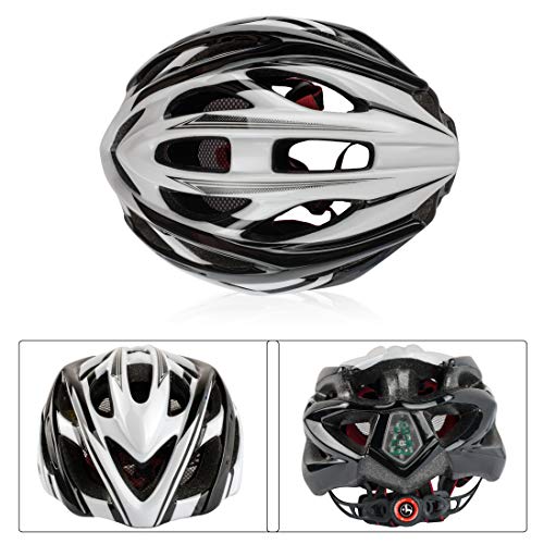 Shinmax Casco de Bicicleta con Visera Desmontable Casco de Ciclismo Sport Cascos de Bicicleta livianos para Hombres y Mujeres Protección de Seguridad Vial en Bicicleta