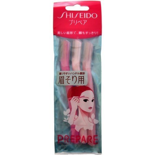 SHISEIDO Prepare  Maquinilla para cejas,  3 piezas, rosa