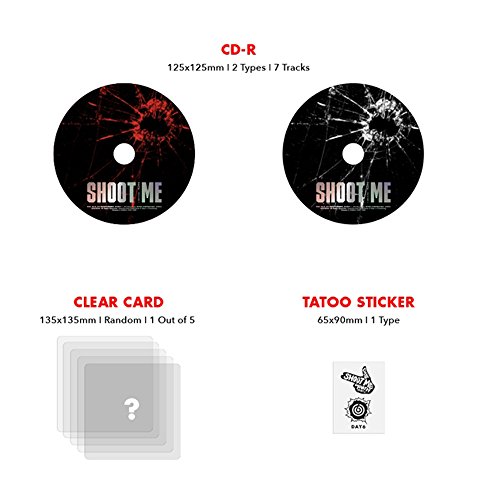Shoot Me 3rd Album DAY6 [Trigger Ver.] B ver. Music CD + Photo Book + Photo Cards + Clear Card + Tatoo Sticker Sealed