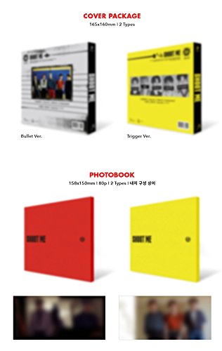 Shoot Me 3rd Album DAY6 [Trigger Ver.] B ver. Music CD + Photo Book + Photo Cards + Clear Card + Tatoo Sticker Sealed