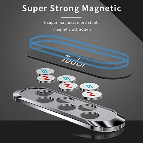 ShopWize Tudor - Soporte magnético para teléfono de coche, potente imán para tablero de instrumentos de salpicadero elegante y fiable (oscuro)