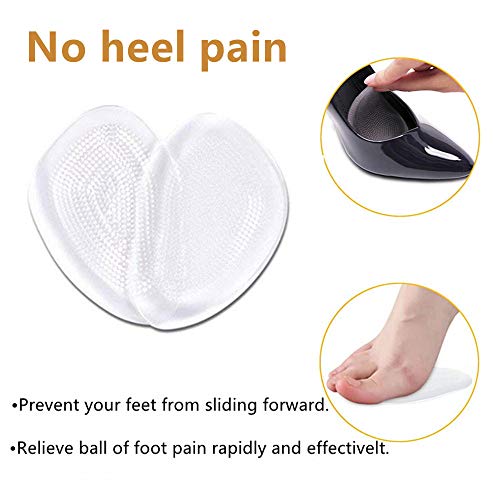 siismi 16 piezas Almohadillas de tacón alto, inserciones de forros para talones, almohadillas antideslizantes para zapatos