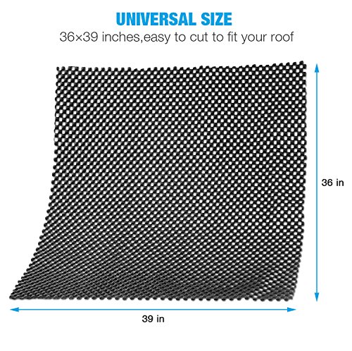 Siivton Rooftop Mat, Alfombrillas Antideslizantes Multiusos Auto Roof Mat, Roof Fit Mat Matting Vehicle, Cars, SUVs, 36 * 39"