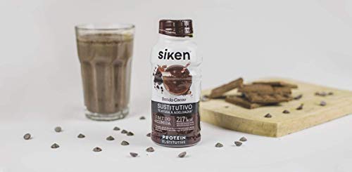SIKEN Sustitutivo "Ready to Go" - Batido sabor cacao, Listo para tomar, Botella 325 ml.
