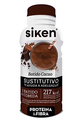 SIKEN Sustitutivo "Ready to Go" - Batido sabor cacao, Listo para tomar, Botella 325 ml.