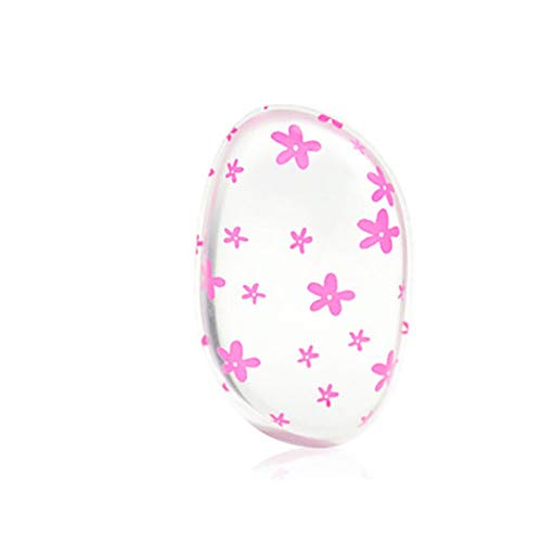 Silicona Maquillaje cosmético Puff Esponja silicona maquillaje Silicone Blender Esponja de Maquillaje de Silicona Original higiénico Silicone makeup Sponge Flor rosa cuadrada 1 PC
