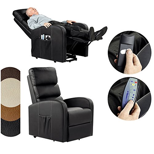 Sillón Masajeador Levantapersonas Total Relax - Disponible en varios Colores, wengue