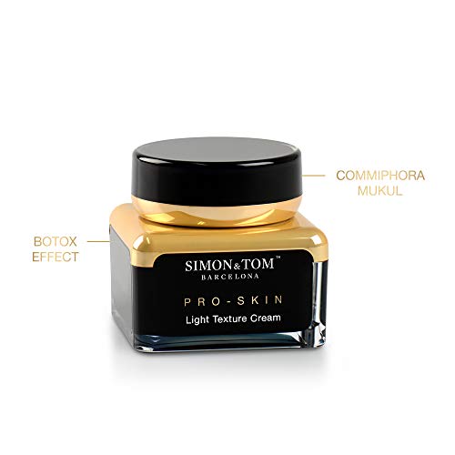 Simon & Tom PRO SKIN - ANTI-AGEING CREMA FACIAL - Ligera Anti-edad, anti-arrugas, Rejuvenece e hidratala piel, Efecto Botox, con Vitamina E, 50ml