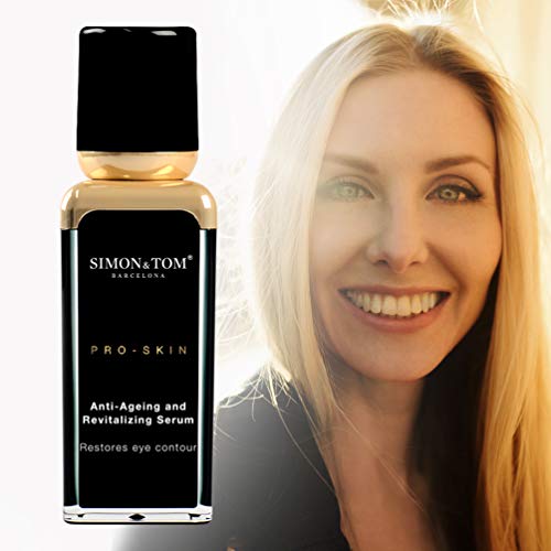 Simon & Tom PRO SKIN - ANTI-AGEING SERUM OJOS - Serum Anti-edad y Revitalizante para Contorno de Ojos, Reduce ojeras y bolsas, Extracto de uva y granada efecto Antioxidante, 30ml