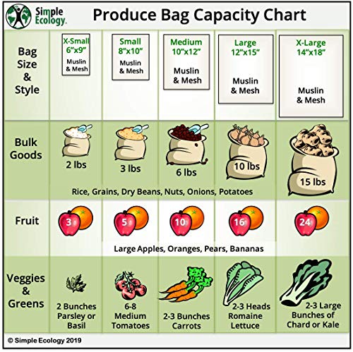 Simple Ecology Organic Cotton Muslin Produce Bag - X-Large by Simple Ecology