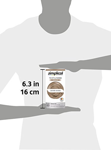 Simplicol Kit de Tinte Textile Dye Intensive Beige: Colorante para Teñir Ropa, Tejidos y Telas Lavadora, Contiene Fijador para Colorante Líquido, Anti Alérgeno, No Destiñe, Seguro para su Lavadora