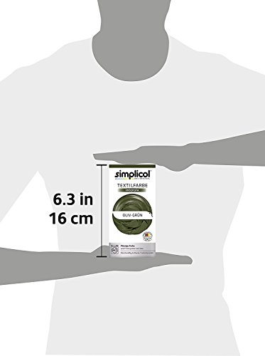 Simplicol Kit de Tinte Textile Dye Intensive Verde : Colorante para Teñir Ropa, Tejidos y Telas Lavadora, Contiene Fijador para Colorante Líquido, Anti Alérgeno, No Destiñe, Seguro para su Lavadora