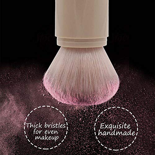 Simsly Kabuki Brocha para base de maquillaje para polvos minerales para base de maquillaje, colorete, pulido y maquillaje