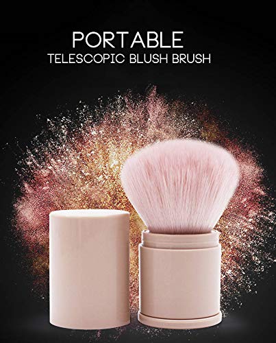 Simsly Kabuki Brocha para base de maquillaje para polvos minerales para base de maquillaje, colorete, pulido y maquillaje