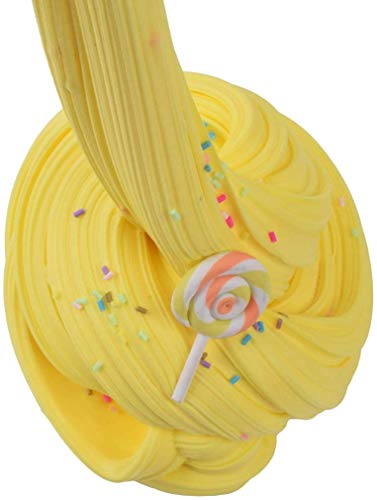 SIMUER Paquete de 3 Paquetes de Baba de Mantequilla y amuletos, Limo de Nube perfumada, Limo de Pera, Limo de Paleta Amarilla y Limo Azul Suave y no pegajoso, Arcilla esponjosa