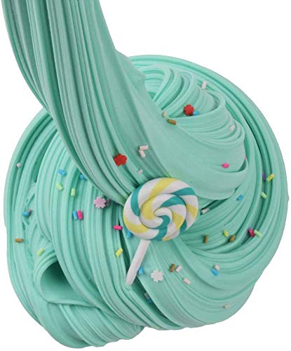 SIMUER Paquete de 3 Paquetes de Manteca de Limo y encantos, Limo de Nube perfumada, Limo de Fruta de Lichi, Limo de piruleta, Limo de Caramelo Azul y Limo de Helado Blanco