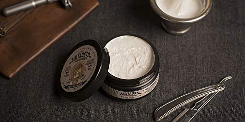 Sir Fausto Crema Para Barbear- Crema de Afeitar Clásica - Enriquecida con Caléndula & Salvia & Árbol de Te 200ML