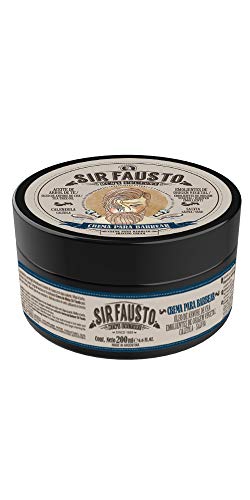 Sir Fausto Crema Para Barbear- Crema de Afeitar Clásica - Enriquecida con Caléndula & Salvia & Árbol de Te 200ML