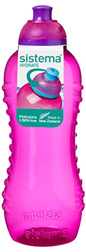 Sistema Hydrate Twist 'n' Sip - Botella de plastico, Rosa, 460 ml, 1 unidad