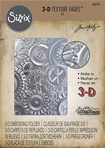 Sizzix 3-D Texture Fades Troquel Carpeta de grabado Mecánica