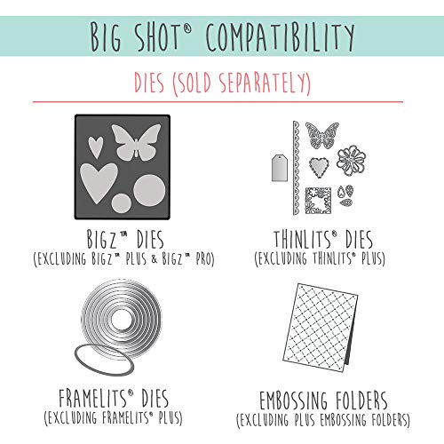 Sizzix 660200-Máquina de Troquelado Manual para Manualidades, álbumes de Recortes y Tarjetas, Apertura de 15,24 cm, Blanco, Única