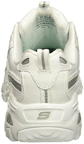 Skechers 11923, Zapatillas para Mujer, Blanco (Silver/Blanco), 38 EU