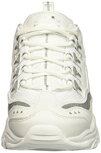 Skechers 11923, Zapatillas para Mujer, Blanco (Silver/Blanco), 38 EU