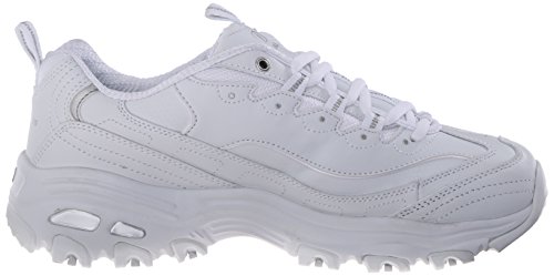 Skechers 11936, Zapatillas para Mujer, Blanco (White/Silver), 38 EU M