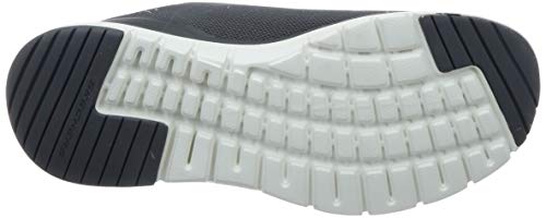 Skechers Flex Advantage 3.0 Landess, Zapatillas para Hombre, Gris (Charcoal Knit/Synthetic/Trim Char), 42 EU