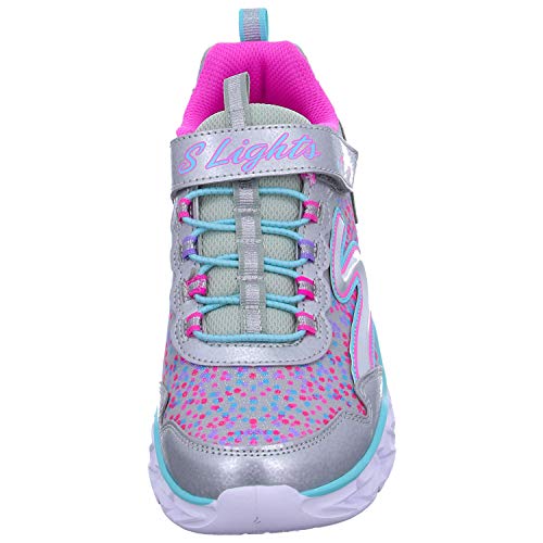Skechers Girl's 10920L Trainers, Multicolour (Silver/Multicolour), 13 UK Child (32 EU)