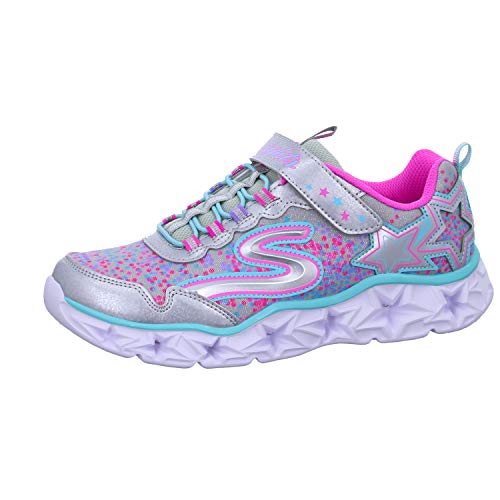 Skechers Girl's 10920L Trainers, Multicolour (Silver/Multicolour), 13 UK Child (32 EU)