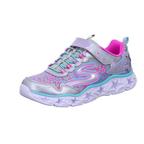 Skechers Girl's 10920L Trainers, Multicolour (Silver/Multicolour), 13 UK Child (32 EU)
